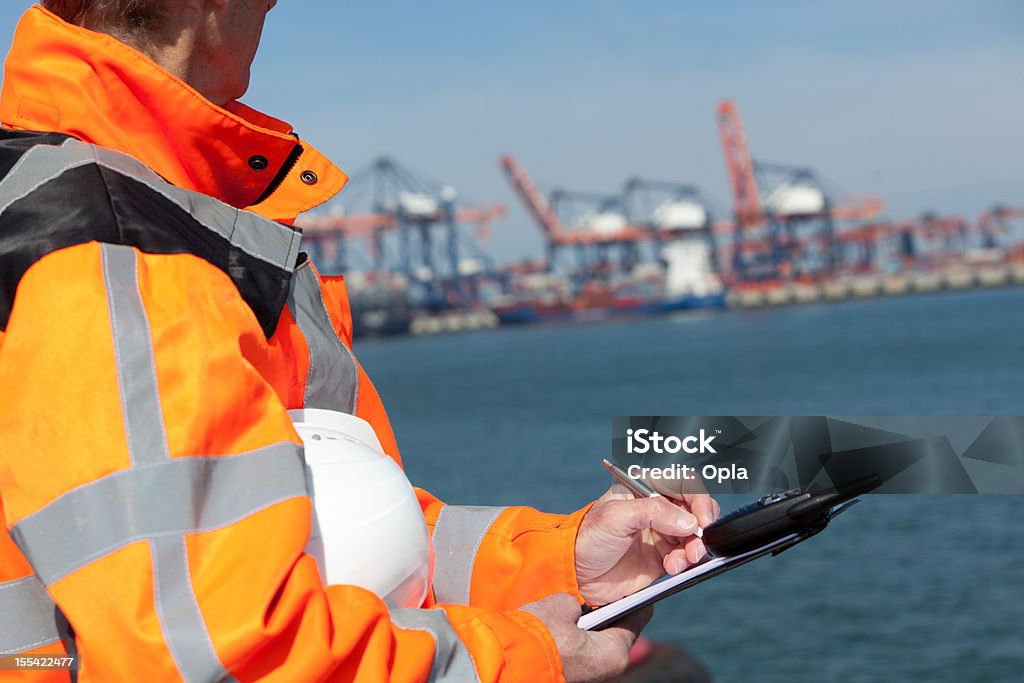 Dockworker  Ship Stock Photo