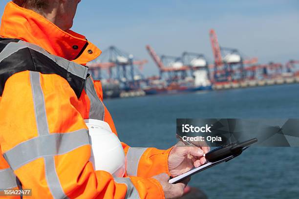 Dockworker Stock Photo - Download Image Now - Ship, Examining, Quality Control