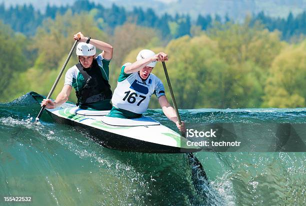 Canoe Team Starting The Race Stock Photo - Download Image Now - Canoe, Sports Race, Sport