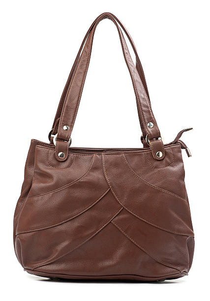 istock Brown female bag isolated over white 155425244