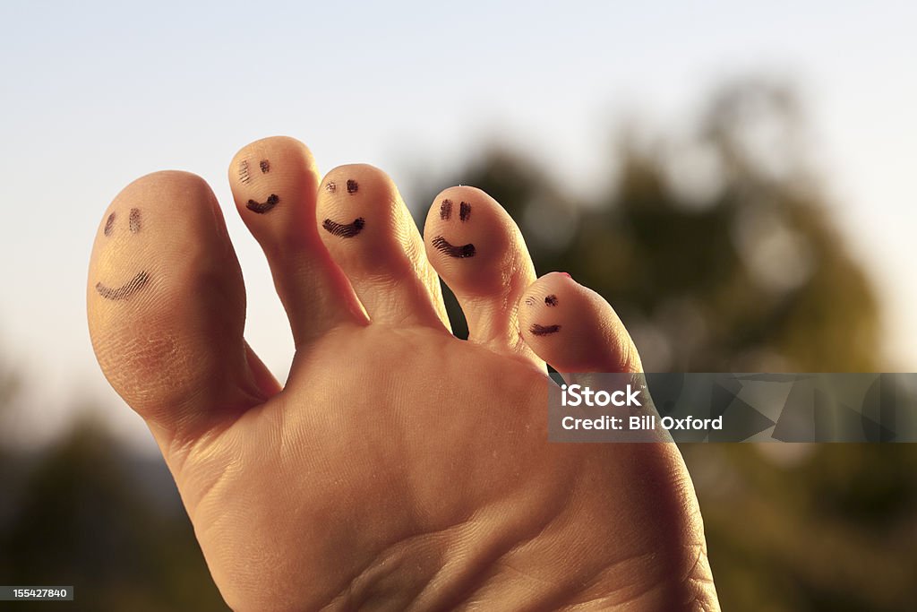 Feliz dedos dos pés - Foto de stock de Antropomórfico royalty-free