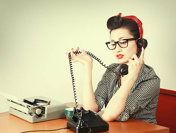 istock Vintage Secretary on the Phone 155428127