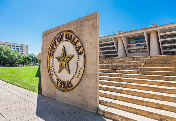 Dallas City Hall and sign