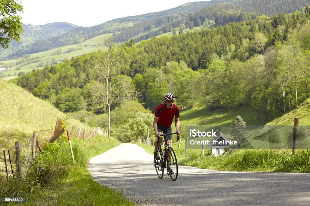 Retrato de um senior Ciclista - Royalty-free Bicicleta de Corrida Foto de stock