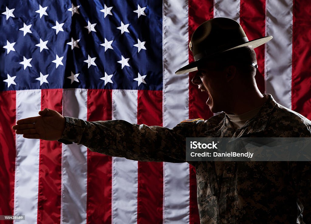 U S Army treinador dar instruções - Foto de stock de Adulto royalty-free