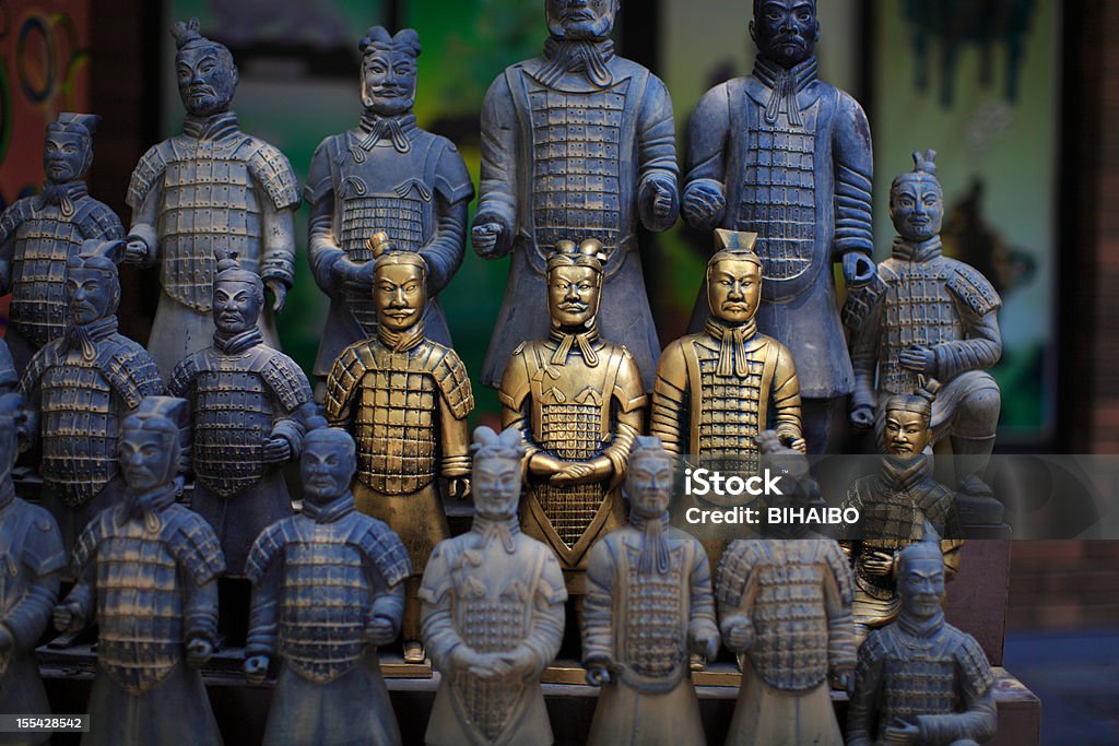 Esercito dei guerrieri di Terracotta - Foto stock royalty-free di Esercito di terracotta