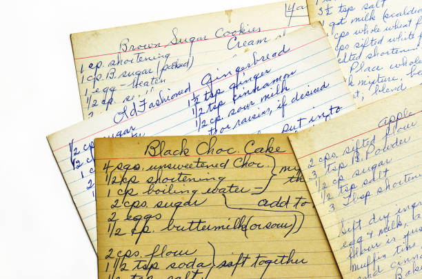 istock Old Recipe Cards 155428890