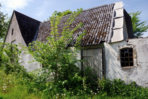 Abandoned house in the country