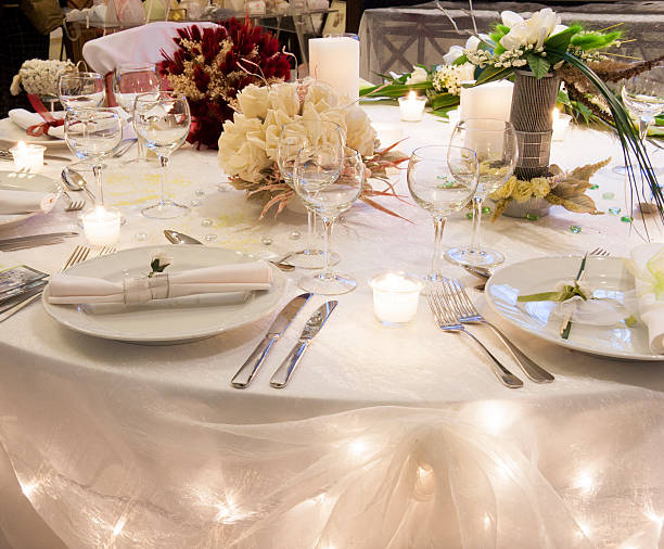 wedding table decoration wedding table decoration wedding feast stock pictures, royalty-free photos & images