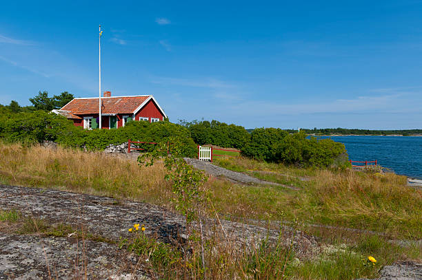 istock Cute little cottage in the archipelago 155429293