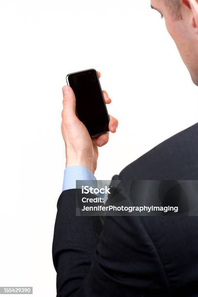 Telefone Inteligente - Fotografias de stock e mais imagens de Homens - Homens, Vista Traseira, Fato