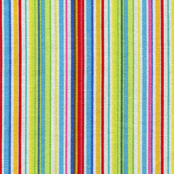 kolorowe paski tkanina bawełniana - striped textile tablecloth pattern zdjęcia i obrazy z banku zdjęć