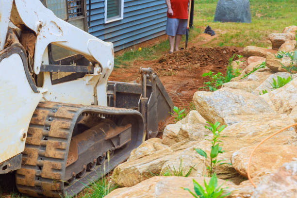 istock Through its meticulous earth moving abilities mini bulldozer contributes significantly to overall improvement 1554305700