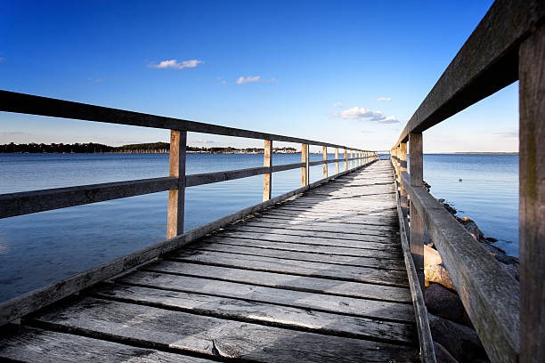 istock Wooden landing stage into the Baltic Sea 155430794
