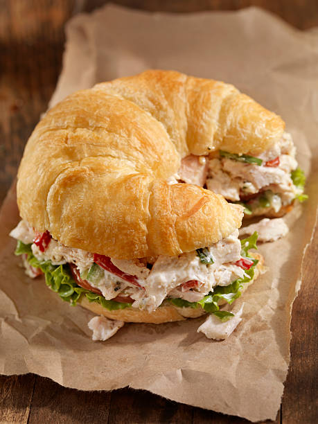istock Creamy Chicken Salad on a Croissant 155430836