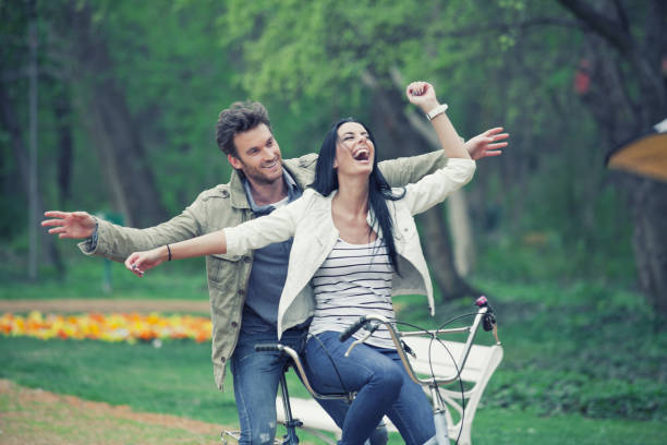 istock Couple in the park 155430925
