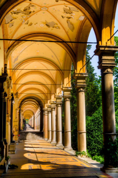 istock Passageway of stairs and arches. 155431357