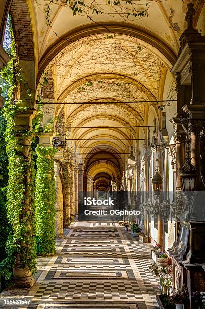 Passageway Of Stairs And Arches Stock Photo - Download Image Now - Zagreb, Croatia, Vine - Plant