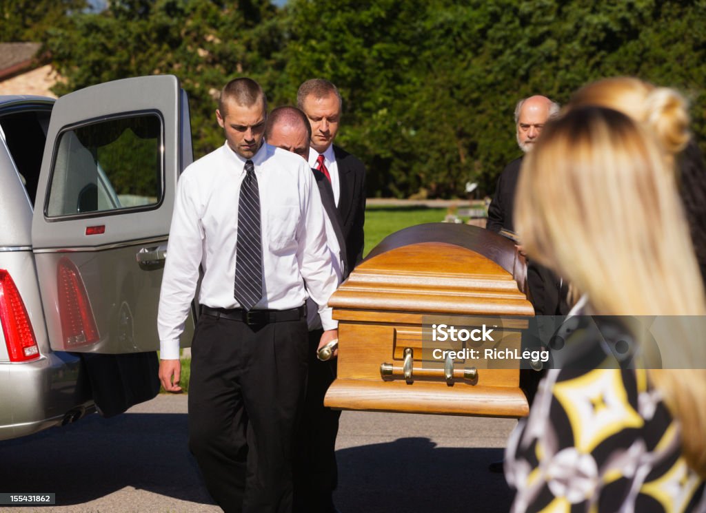 Funeral Pallbearers - Royalty-free Caixão Foto de stock