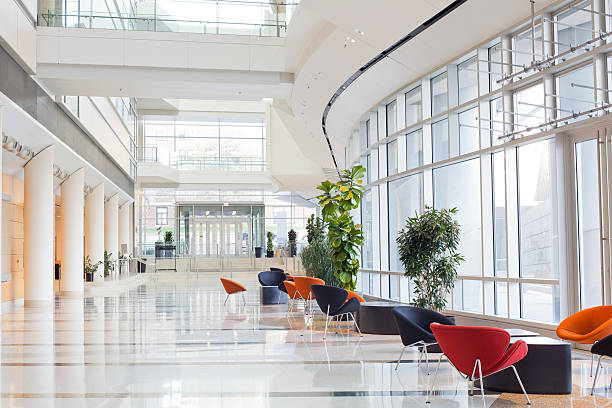 Modern Office Building- Lobby  lobby stock pictures, royalty-free photos & images