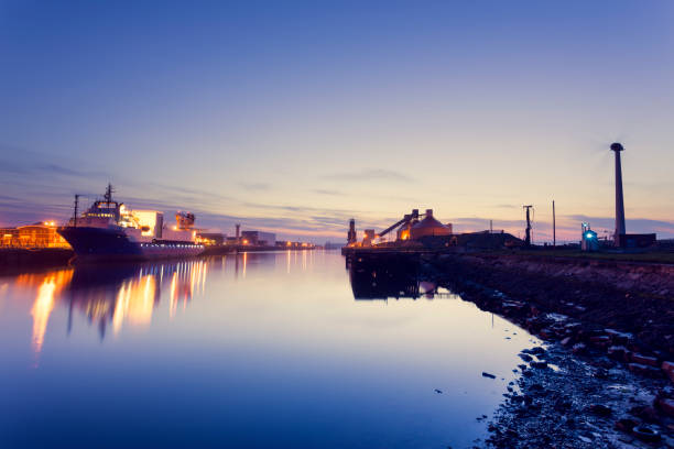 Blyth Harbour in der Dämmerung – Foto