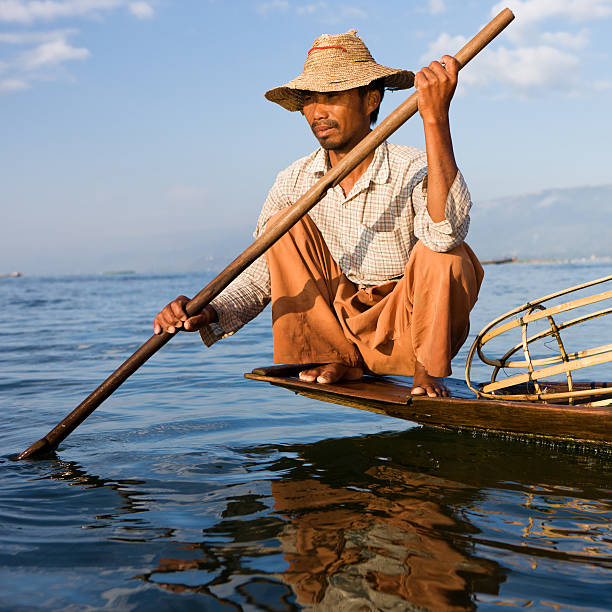 istock Fisherman on Inle Lake, Myanmar 155432892