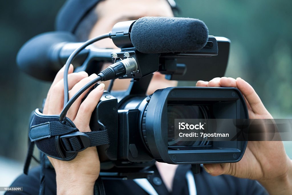 Filming Reality TV Stock Photo