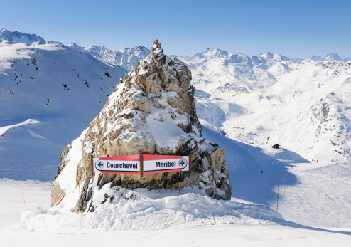Courchevel and Meribel Ski Signs