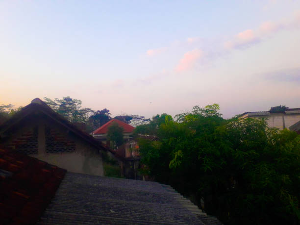 istock evening view of the village 1554341288