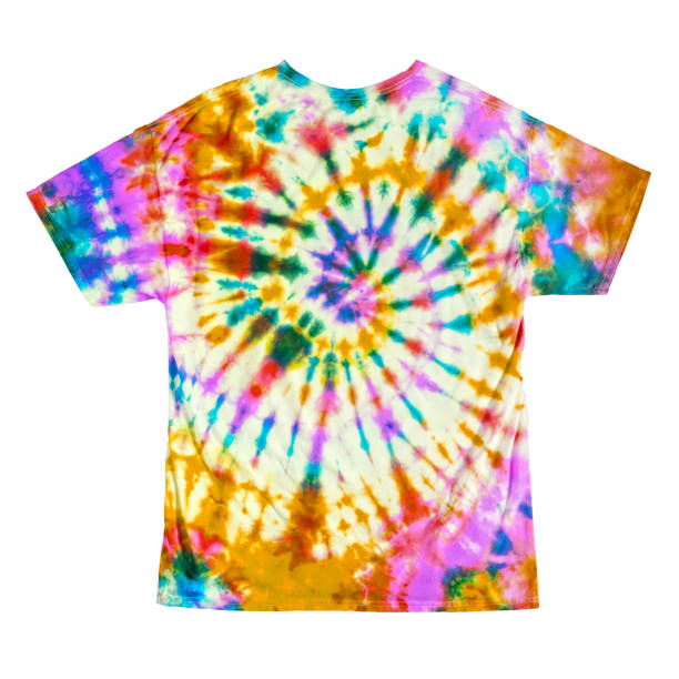 istock Tye Dyed Shirt Isolated on white 1554362966