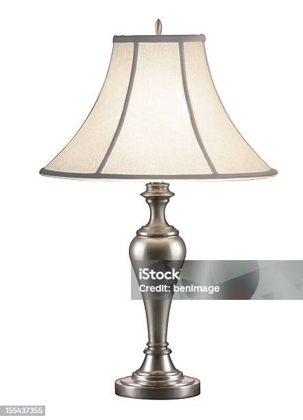 Table Lamp Stock Photo - Download Image Now - Electric Lamp, Cut Out, Lamp Shade