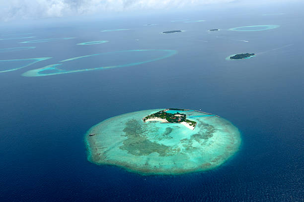 istock Beautiful Islands seen from an aircraft 155437516