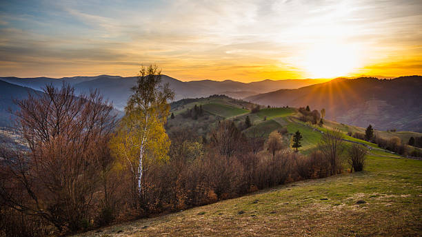 istock Sunset on the mountains - HDR Abstract 155437741