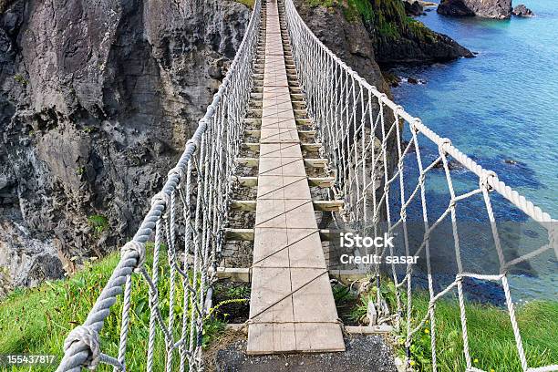 Ponte De Corda Carrickarede - Fotografias de stock e mais imagens de Ponte de Corda - Ponte de Corda, Ilha Carrick-A-Rede, Ponte Carrick-A-Rede Rope