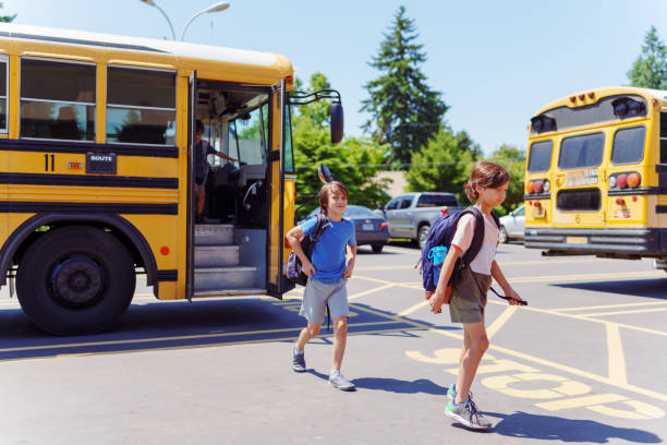 istock Boys arriving at school 1554383325