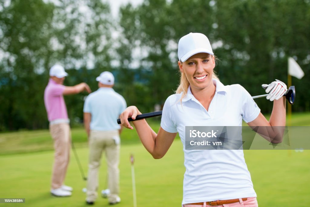 Femme de golf - Photo de 20-24 ans libre de droits