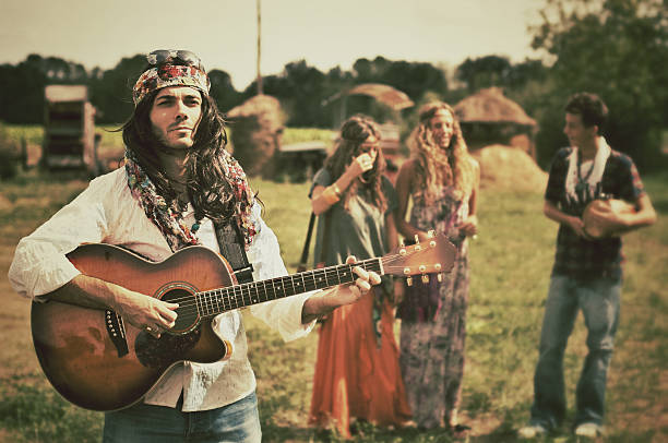 Young Hippies 1970s Style Stock Photo - Download Image Now
