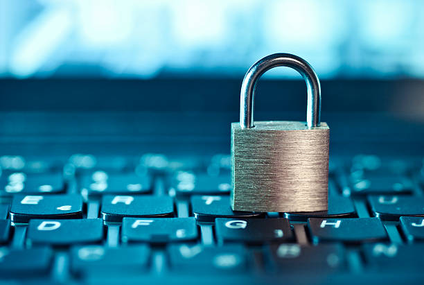sicurezza informatica - lock foto e immagini stock