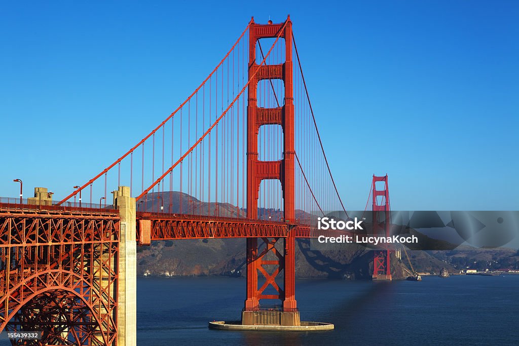 Golden Gate Bridge - Lizenzfrei Anhöhe Stock-Foto