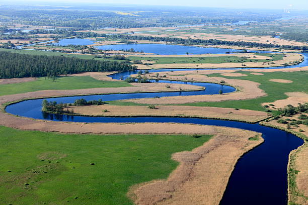 istock Aerial photo of a river 155439579