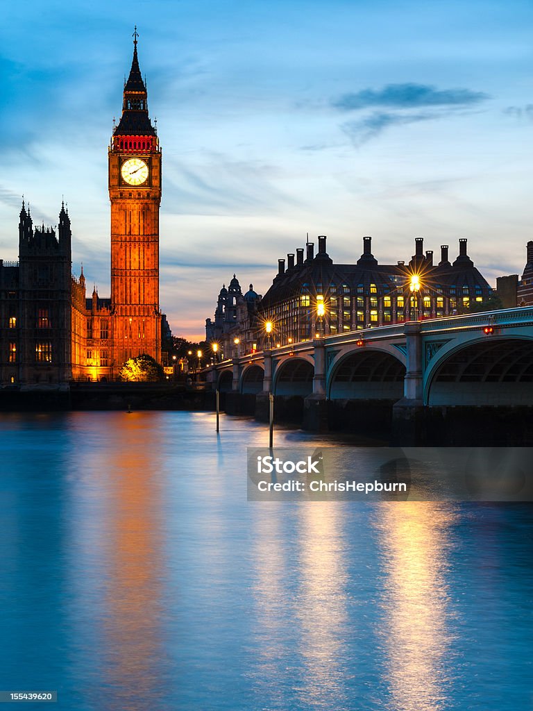 Big Ben, da Westminster, Londra - Foto stock royalty-free di Acqua