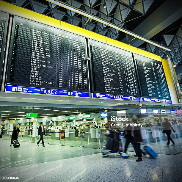 Frankfurt Airport Stock Photo - Download Image Now - Airport, Arrival Departure Board, Airplane