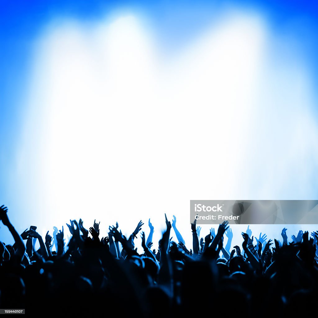 Multidão de concerto - Royalty-free Cenário de Palco Foto de stock