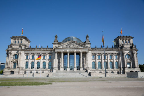 View of the Reichstag building in Berlin, Germany