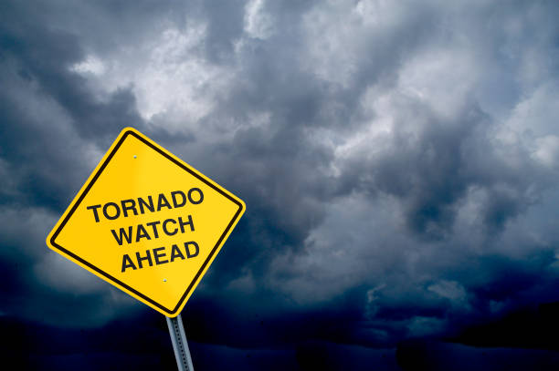 istock Tornado Watch Road Sign 155440245