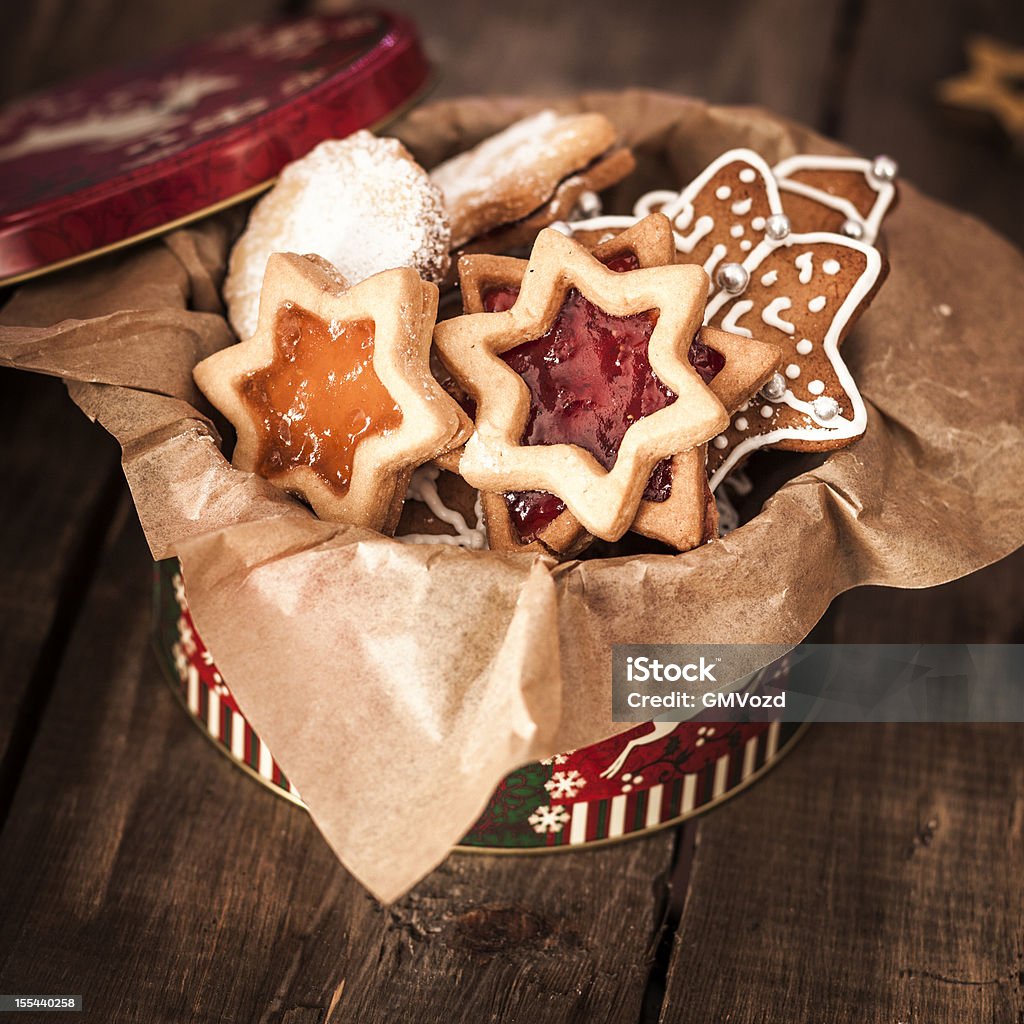 Feriado de Natal decoração de Cookies e biscoitos - Foto de stock de Natal royalty-free