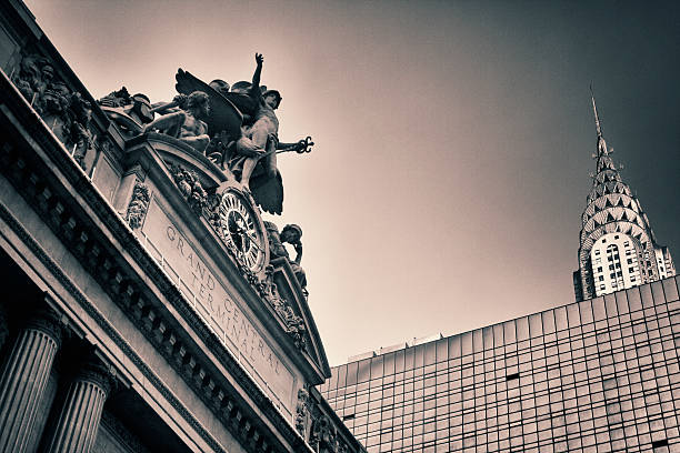 New York's Grand Central Station next to Chrysler building