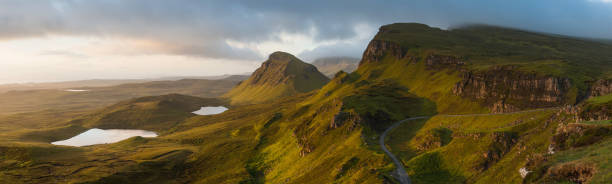istock Scotland dawn sunlight on Trotternish Ridge Skye panorama 155440343