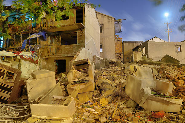 istock Demolishing old Shanghai's quarter 155440467