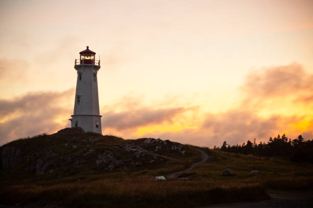 istock Louisbourg Lighthouse During a Summer Sunset 155440668